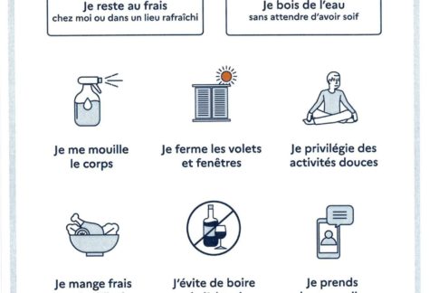 Affichette alerte canicule